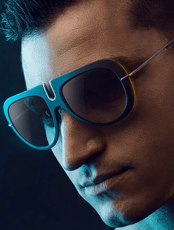 Person wearing sunglasses